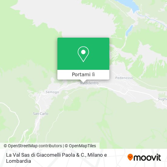 Mappa La Val Sas di Giacomelli Paola & C.