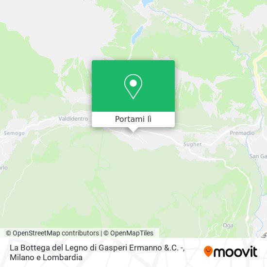 Mappa La Bottega del Legno di Gasperi Ermanno &.C. -