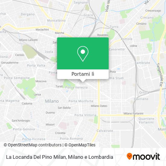 Mappa La Locanda Del Pino Milan