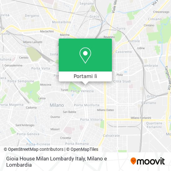 Mappa Gioia House Milan Lombardy Italy