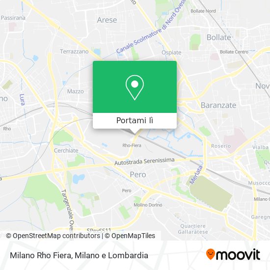 Mappa Milano Rho Fiera