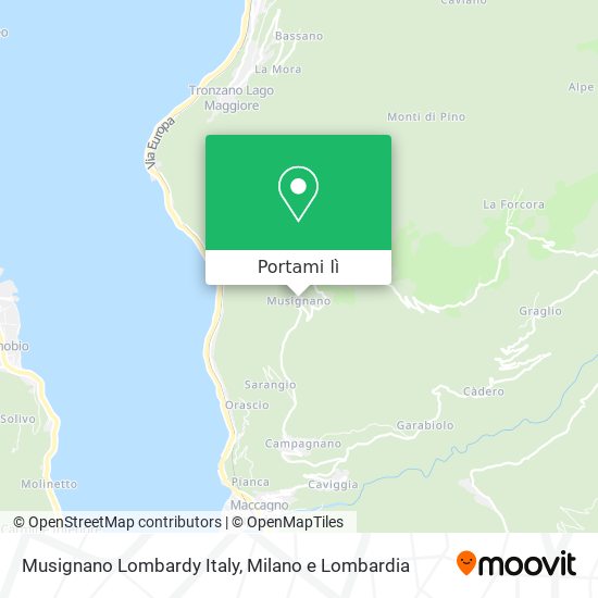 Mappa Musignano Lombardy Italy