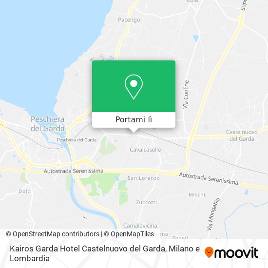 Mappa Kairos Garda Hotel Castelnuovo del Garda