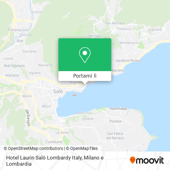Mappa Hotel Laurin Salò Lombardy Italy