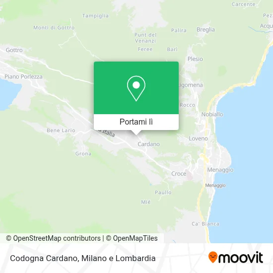 Mappa Codogna Cardano
