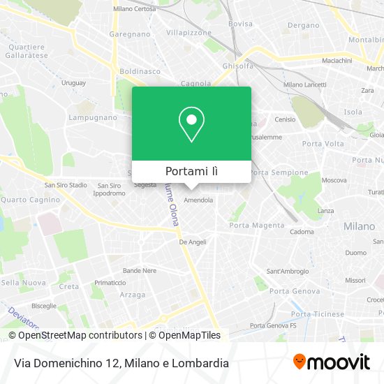 Mappa Via Domenichino 12
