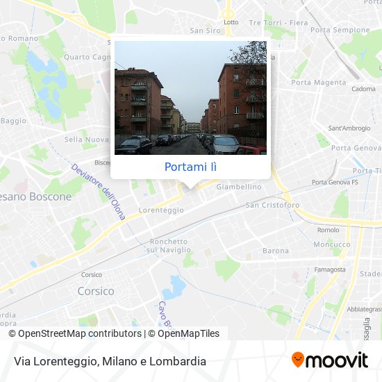 Mappa Via Lorenteggio