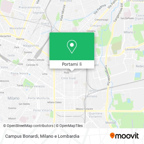 Mappa Campus Bonardi