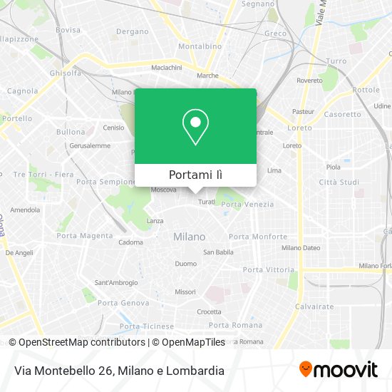 Mappa Via Montebello 26