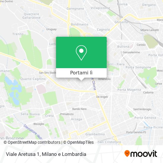 Mappa Viale Aretusa 1