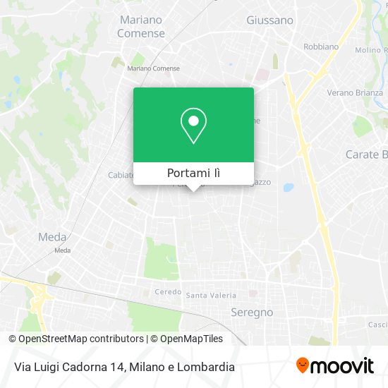 Mappa Via Luigi Cadorna 14