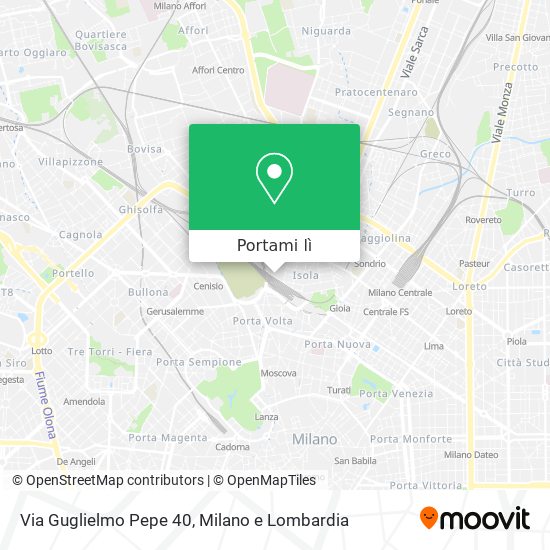 Mappa Via Guglielmo Pepe 40