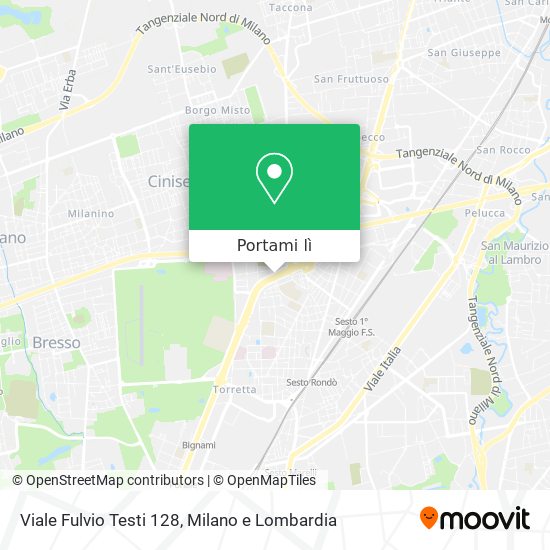 Mappa Viale Fulvio Testi 128