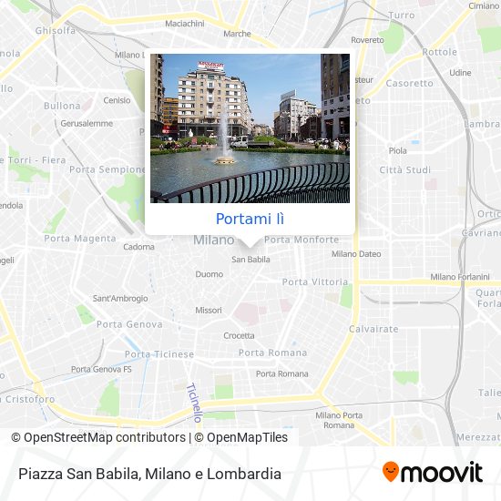 Mappa Piazza San Babila