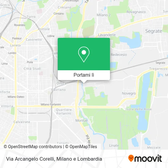 Mappa Via Arcangelo Corelli