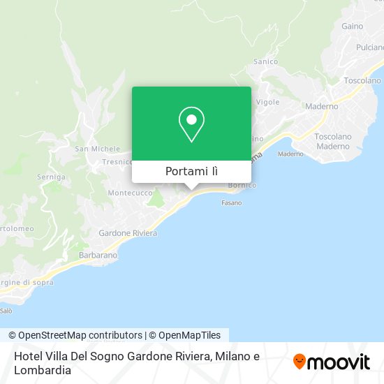 Mappa Hotel Villa Del Sogno Gardone Riviera