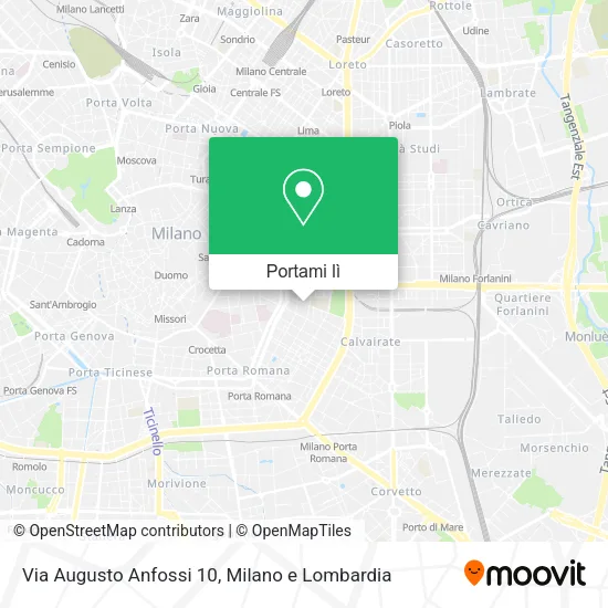 Mappa Via Augusto Anfossi 10