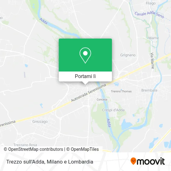 Mappa Trezzo sull'Adda
