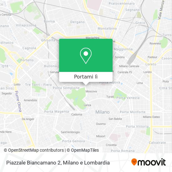 Mappa Piazzale Biancamano 2