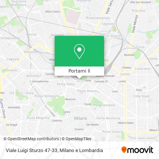 Mappa Viale Luigi Sturzo 47-33