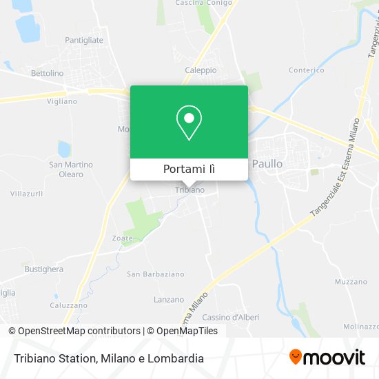 Mappa Tribiano Station