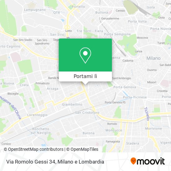Mappa Via Romolo Gessi 34