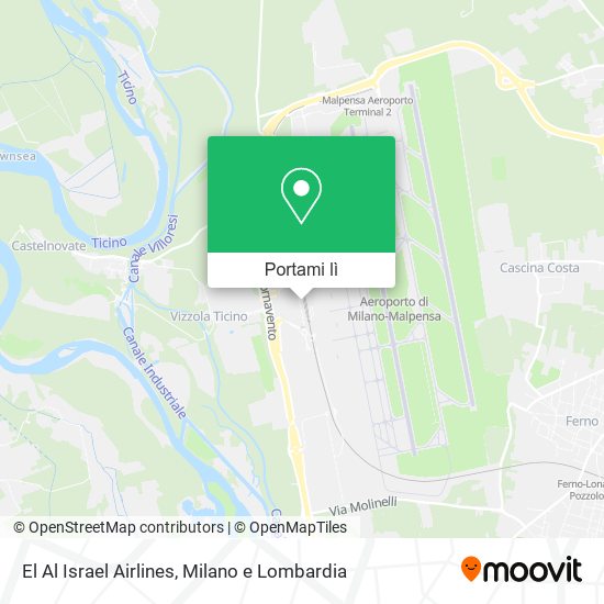 Mappa El Al Israel Airlines