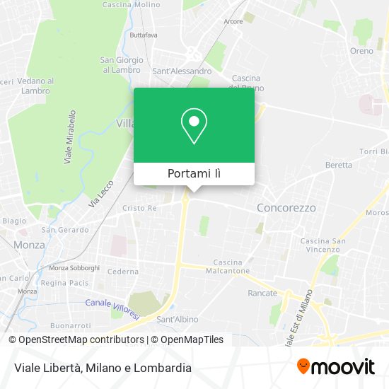 Mappa Viale Libertà