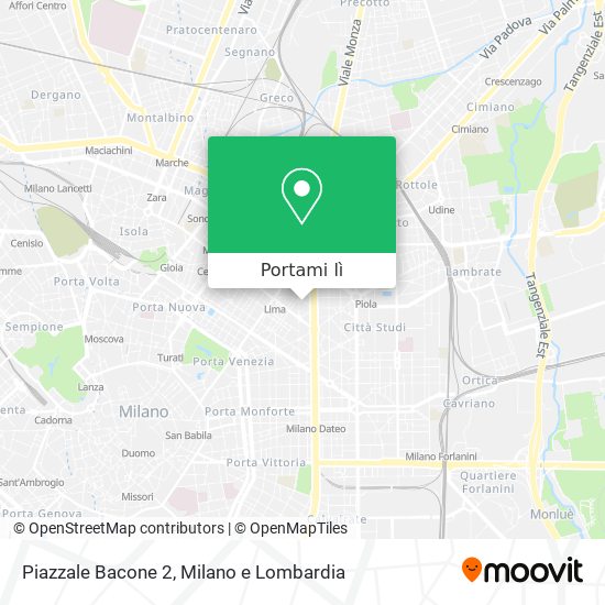 Mappa Piazzale Bacone 2