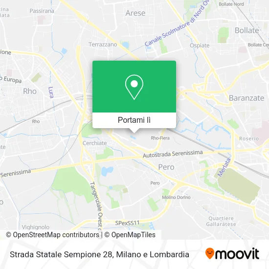 Mappa Strada Statale Sempione 28