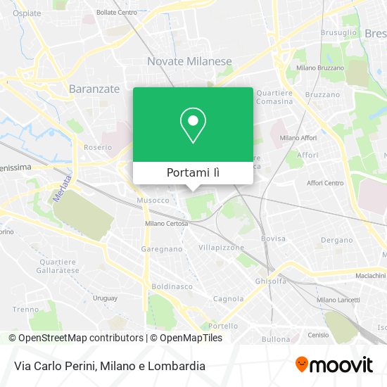 Mappa Via Carlo Perini