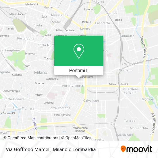 Mappa Via Goffredo Mameli