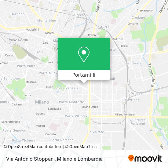 Mappa Via Antonio Stoppani