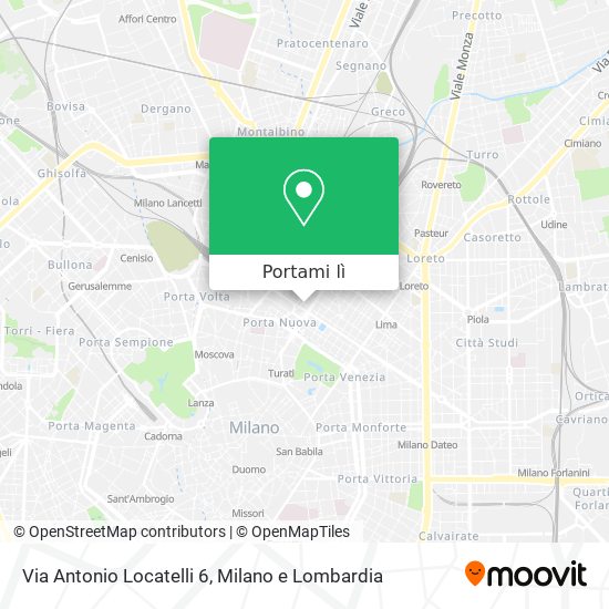 Mappa Via Antonio Locatelli 6
