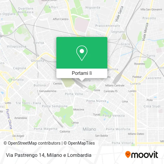 Mappa Via Pastrengo 14