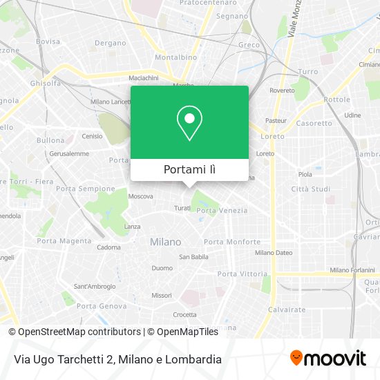 Mappa Via Ugo Tarchetti 2