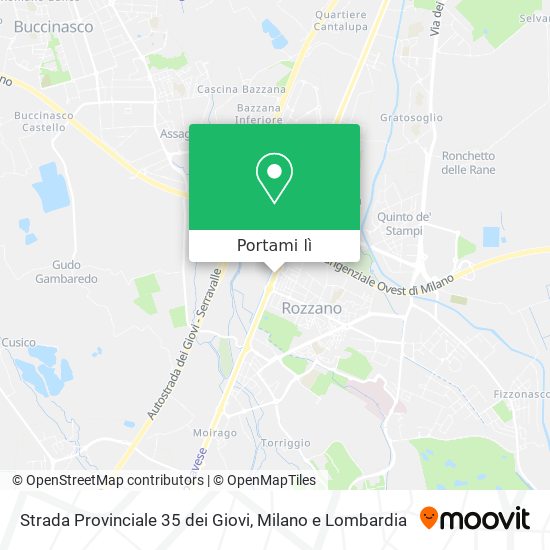 Mappa Strada Provinciale 35 dei Giovi