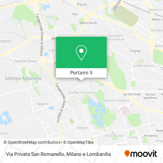 Mappa Via Privata San Romanello