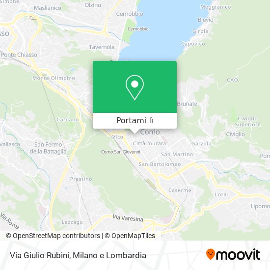 Mappa Via Giulio Rubini