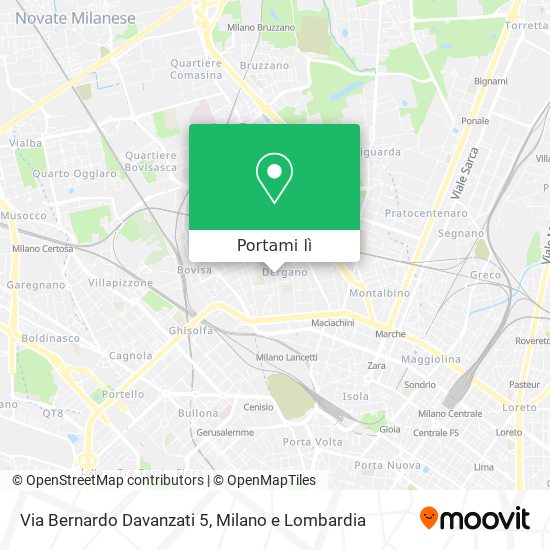 Mappa Via Bernardo Davanzati 5