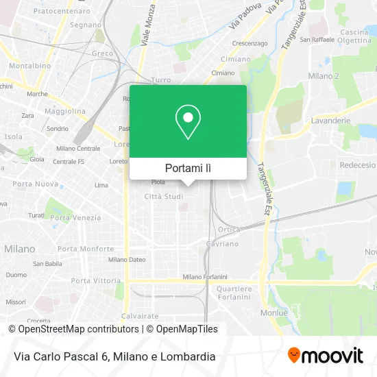 Mappa Via Carlo Pascal 6