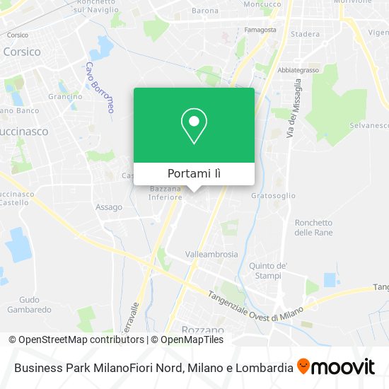 Mappa Business Park MilanoFiori Nord