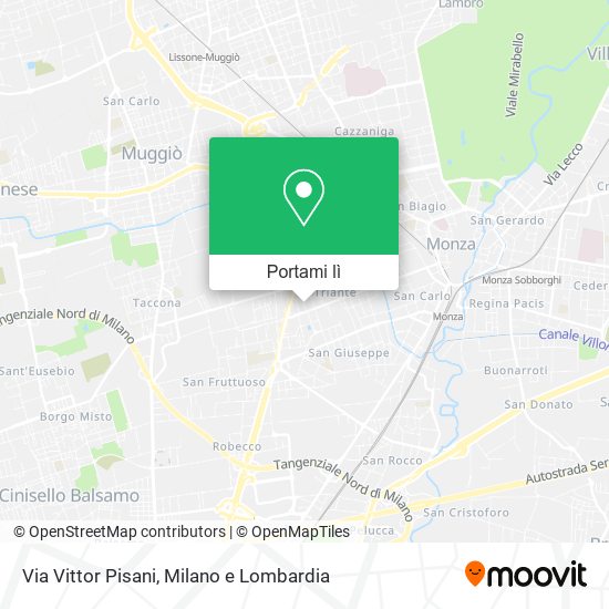 Mappa Via Vittor Pisani
