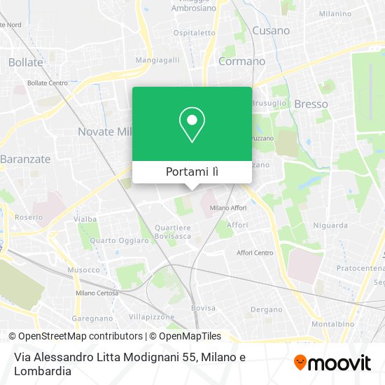Mappa Via Alessandro Litta Modignani 55