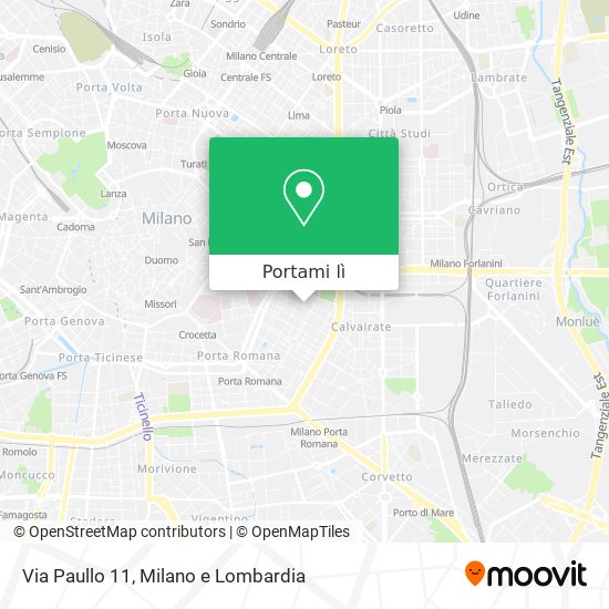 Mappa Via Paullo 11