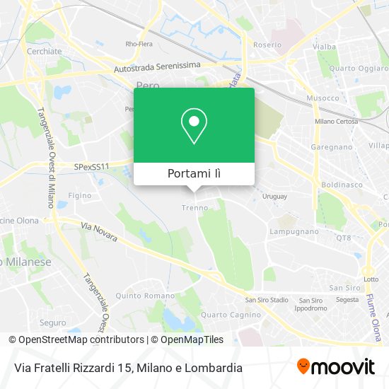 Mappa Via Fratelli Rizzardi 15