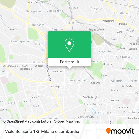 Mappa Viale Belisario 1-3