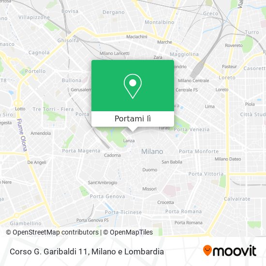 Mappa Corso G. Garibaldi 11