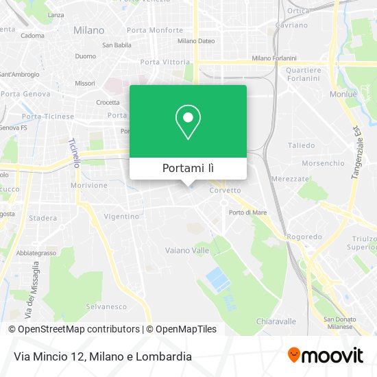 Mappa Via Mincio 12