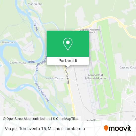 Mappa Via per Tornavento  15